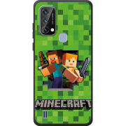 Чохол BoxFace Blackview A50 Майнкрафт Стів і Алекс