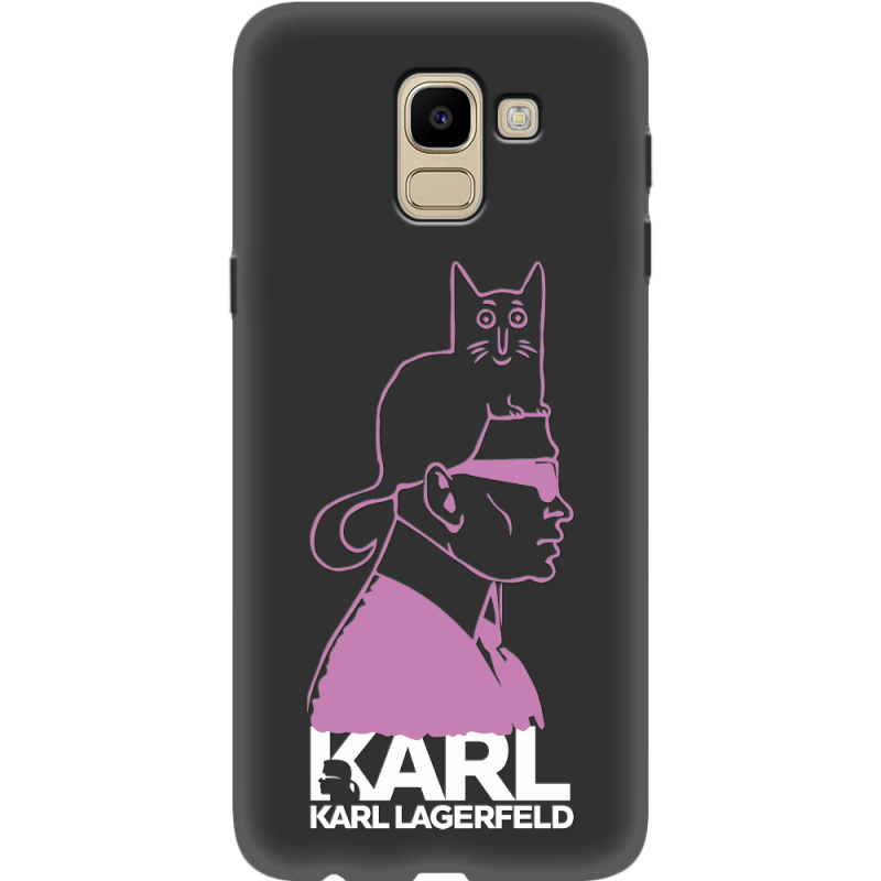 Черный чехол Uprint Samsung J600 Galaxy J6 2018 Pink Karl