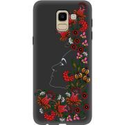 Черный чехол Uprint Samsung J600 Galaxy J6 2018 3D Ukrainian Muse