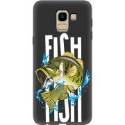 Черный чехол Uprint Samsung J600 Galaxy J6 2018 Fish