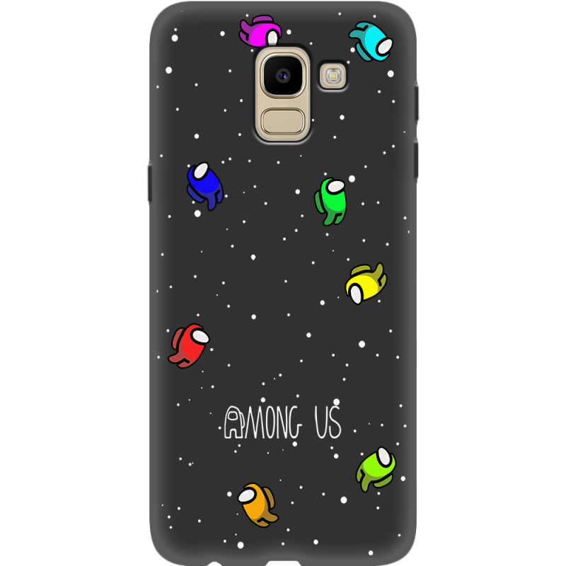 Черный чехол Uprint Samsung J600 Galaxy J6 2018 Among Us Invisible