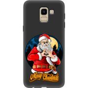 Черный чехол Uprint Samsung J600 Galaxy J6 2018 Cool Santa