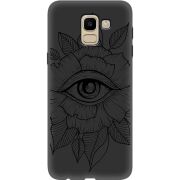Черный чехол Uprint Samsung J600 Galaxy J6 2018 Eye