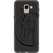 Черный чехол Uprint Samsung J600 Galaxy J6 2018 Horse