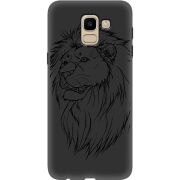 Черный чехол Uprint Samsung J600 Galaxy J6 2018 Lion
