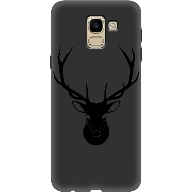 Черный чехол Uprint Samsung J600 Galaxy J6 2018 Deer