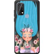 Прозорий чохол BoxFace Blackview A50 Blue Hair