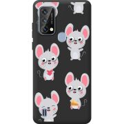 Прозорий чохол BoxFace Blackview A50 с 3D-глазками Mouse