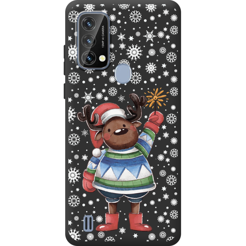 Прозорий чохол BoxFace Blackview A50 Christmas Deer with Snow