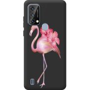 Прозорий чохол BoxFace Blackview A50 Floral Flamingo