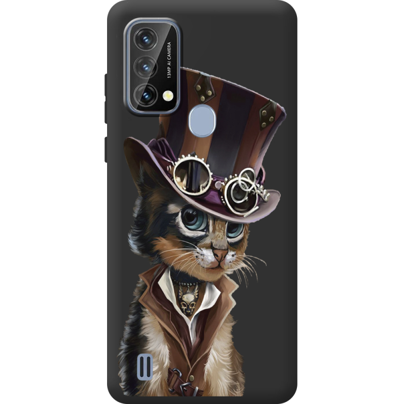 Прозорий чохол BoxFace Blackview A50 Steampunk Cat