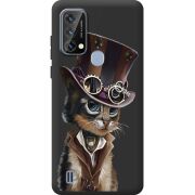 Прозорий чохол BoxFace Blackview A50 Steampunk Cat