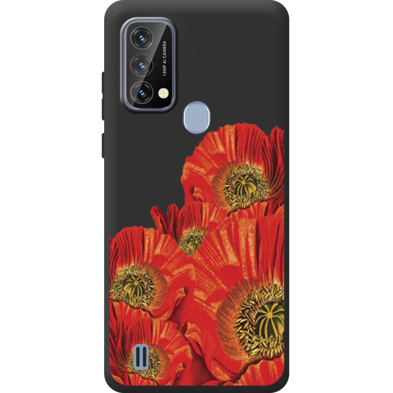 Прозорий чохол BoxFace Blackview A50 Red Poppies