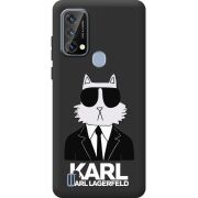 Чорний чохол BoxFace Blackview A50 Cat in Black