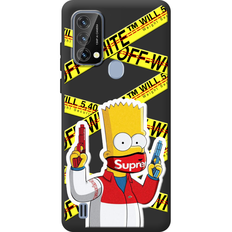 Чорний чохол BoxFace Blackview A50 White Bart