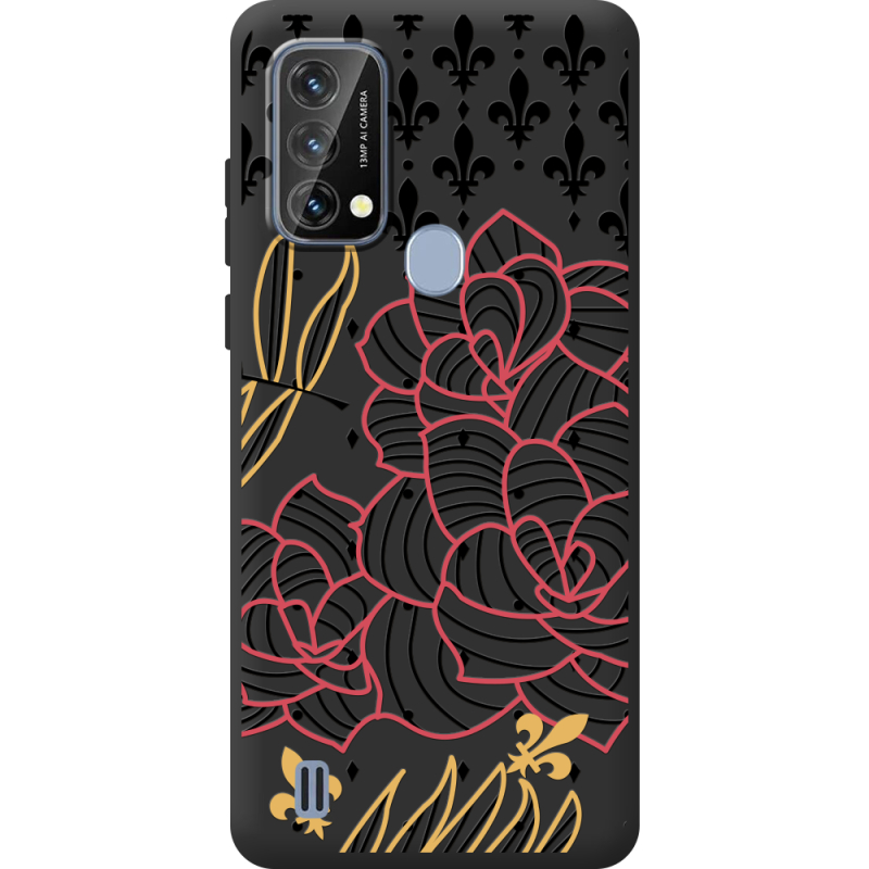 Чорний чохол BoxFace Blackview A50 FranceFlowers