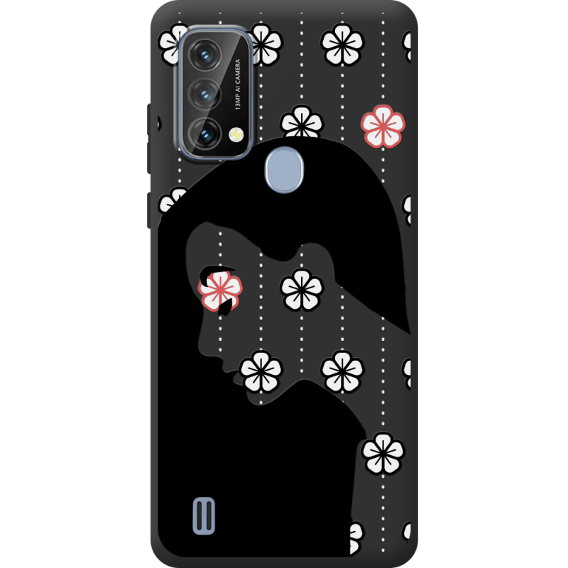 Чорний чохол BoxFace Blackview A50 Flower Hair