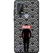 Чорний чохол BoxFace Blackview A50 Man Pattern