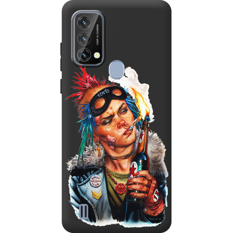 Чорний чохол BoxFace Blackview A50 Tanker Girl