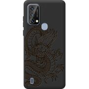 Чорний чохол BoxFace Blackview A50 Chinese Dragon
