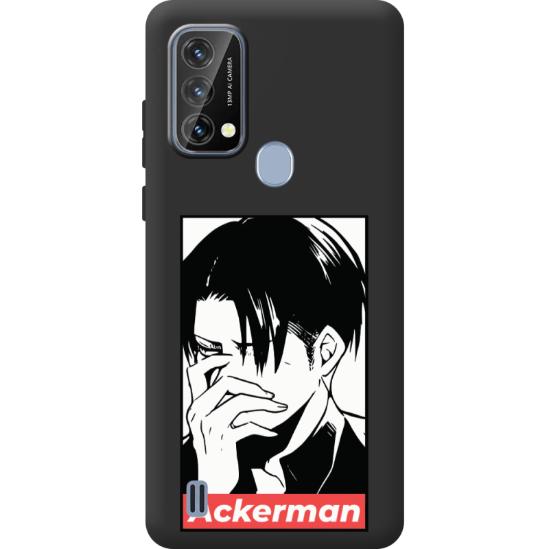 Чорний чохол BoxFace Blackview A50 Attack On Titan - Ackerman