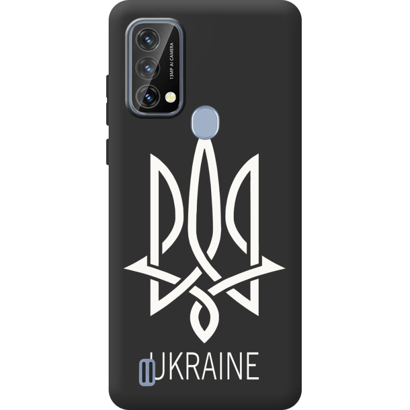Чорний чохол BoxFace Blackview A50 Тризуб монограмма ukraine