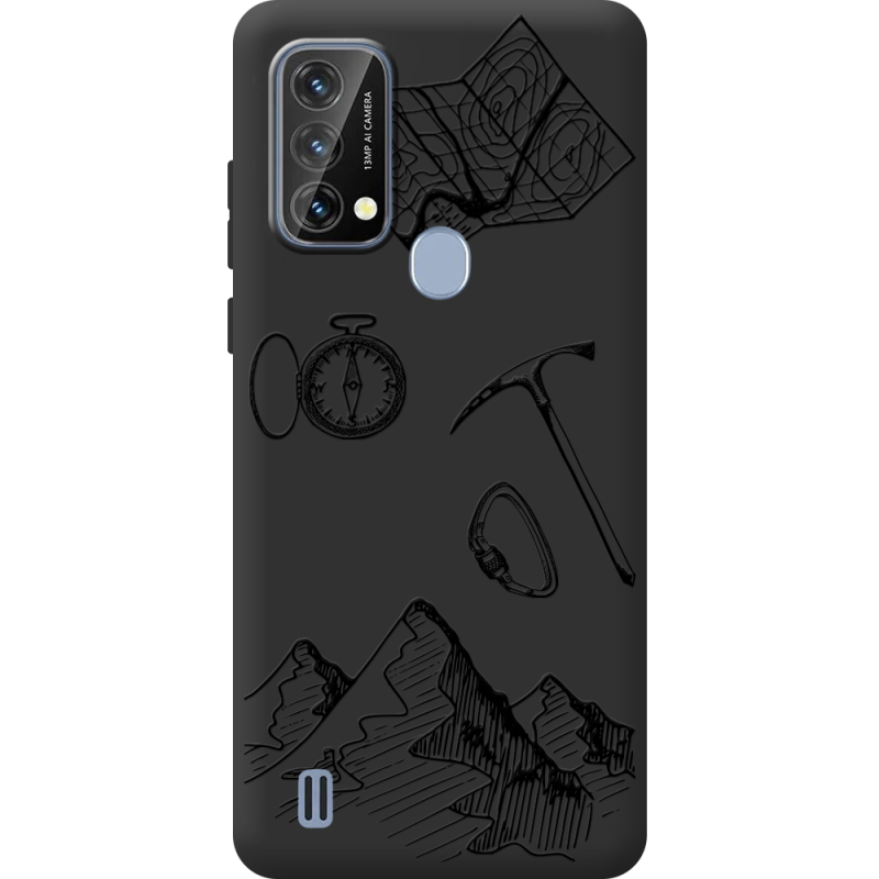 Чорний чохол BoxFace Blackview A50 Mountains