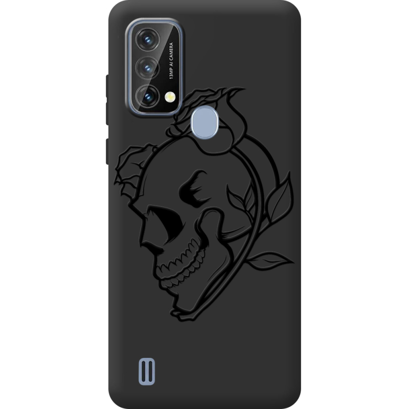 Чорний чохол BoxFace Blackview A50 Skull and Roses