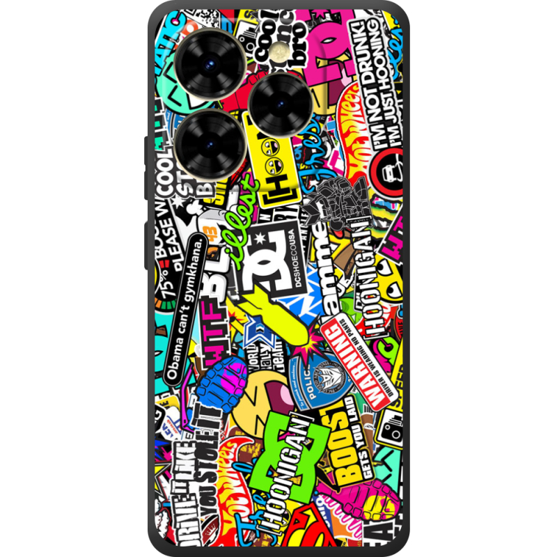 Чохол BoxFace Blackview Shark 9 Multicolored Inscriptions