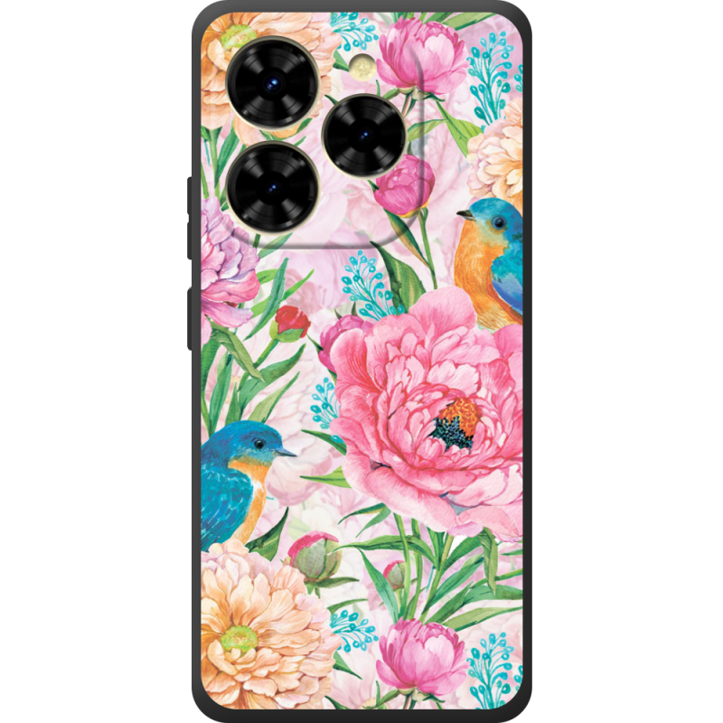 Чохол BoxFace Blackview Shark 9 Birds in Flowers