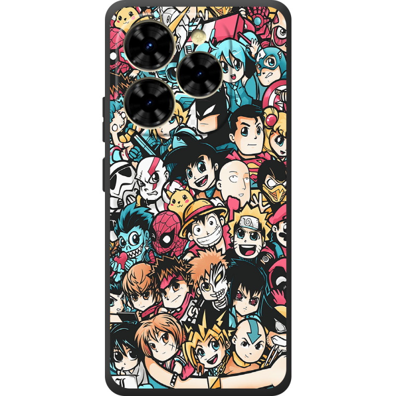 Чохол BoxFace Blackview Shark 9 Anime Stickers