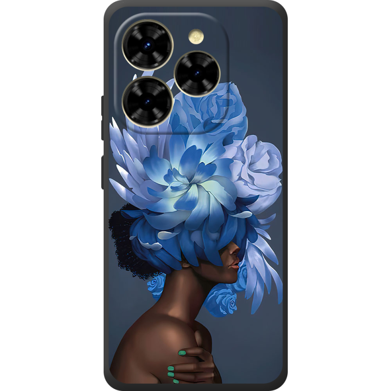 Чохол BoxFace Blackview Shark 9 Exquisite Blue Flowers