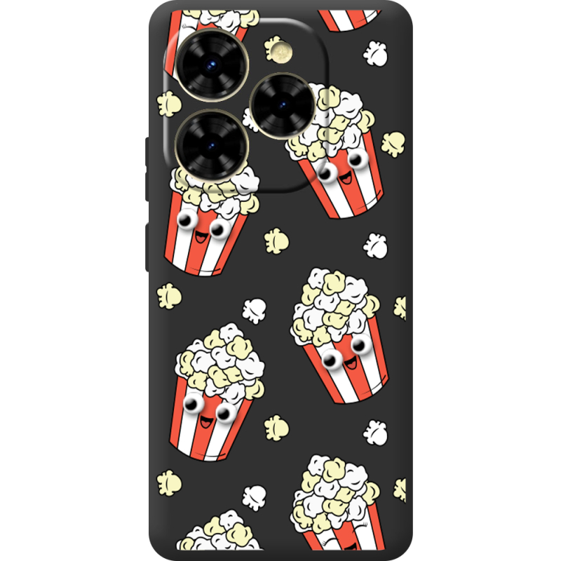 Прозорий чохол BoxFace Blackview Shark 9 с 3D-глазками Popcorn