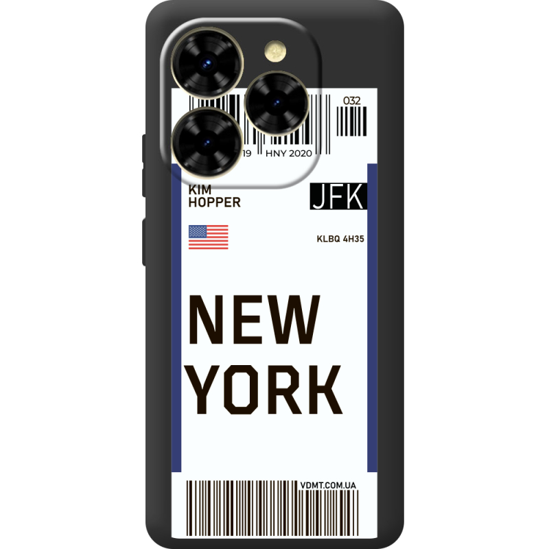 Прозорий чохол BoxFace Blackview Shark 9 Ticket New York