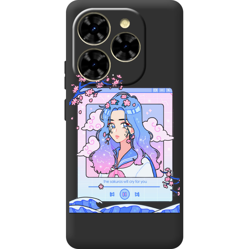 Прозорий чохол BoxFace Blackview Shark 9 The Sakuras Will Cry For You