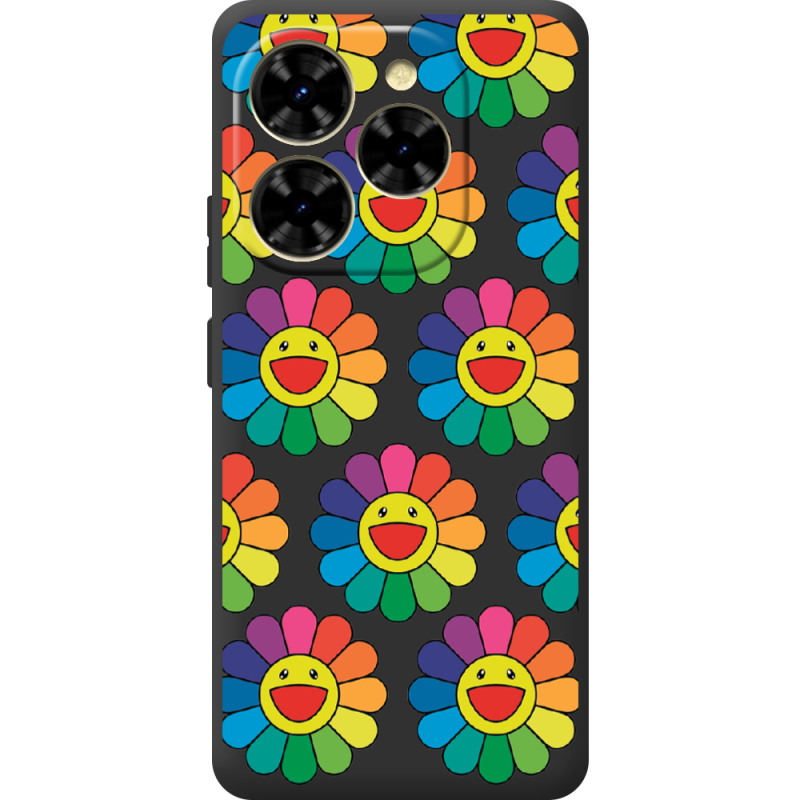 Прозорий чохол BoxFace Blackview Shark 9 Hippie Flowers