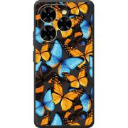Прозорий чохол BoxFace Blackview Shark 9 Butterfly Morpho