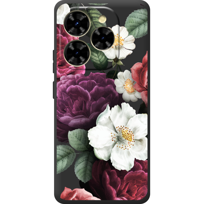 Прозорий чохол BoxFace Blackview Shark 9 Floral Dark Dreams
