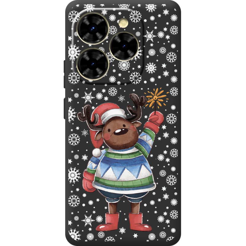 Прозорий чохол BoxFace Blackview Shark 9 Christmas Deer with Snow