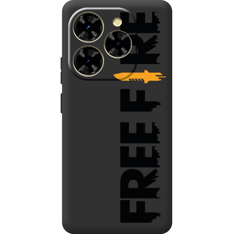 Прозорий чохол BoxFace Blackview Shark 9 Free Fire Black Logo