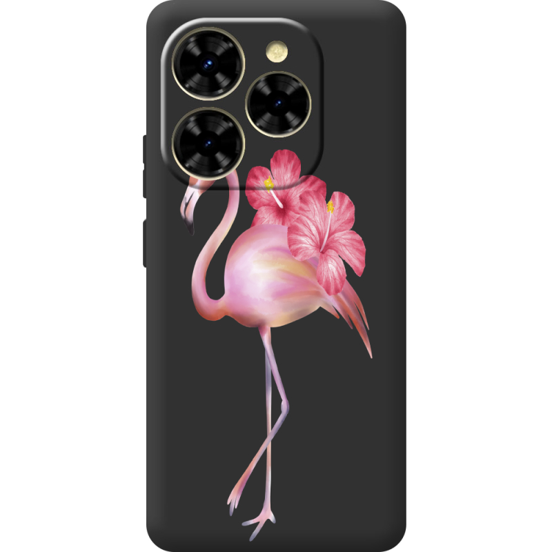 Прозорий чохол BoxFace Blackview Shark 9 Floral Flamingo