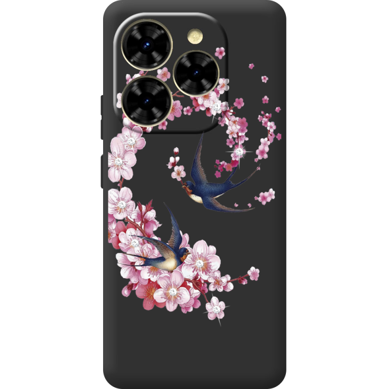 Чохол зі стразами Blackview Shark 9 Swallows and Bloom