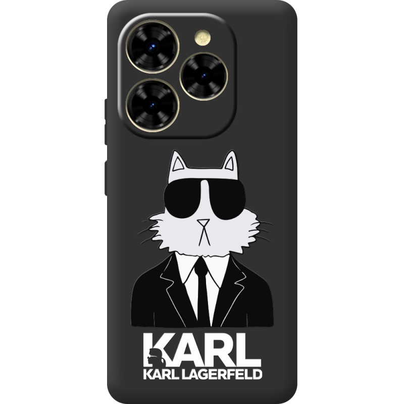 Чорний чохол BoxFace Blackview Shark 9 Cat in Black