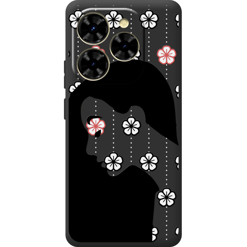 Чорний чохол BoxFace Blackview Shark 9 Flower Hair