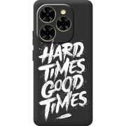 Чорний чохол BoxFace Blackview Shark 9 Hard Times Good Times