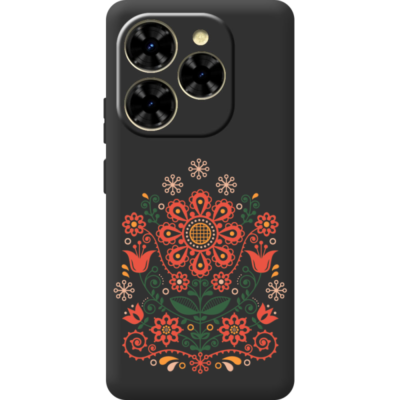 Чорний чохол BoxFace Blackview Shark 9 Ukrainian Ornament