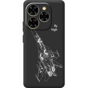 Чорний чохол BoxFace Blackview Shark 9 Військовий літак