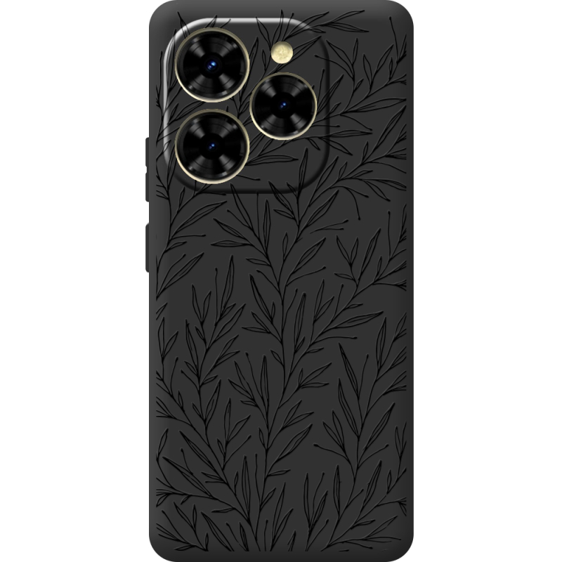 Чорний чохол BoxFace Blackview Shark 9 Leaves