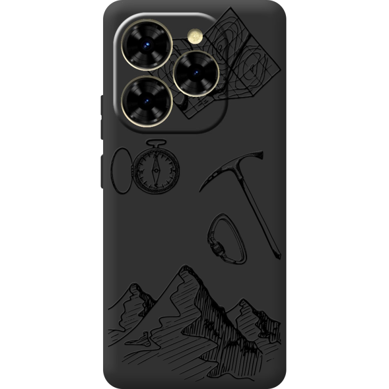 Чорний чохол BoxFace Blackview Shark 9 Mountains