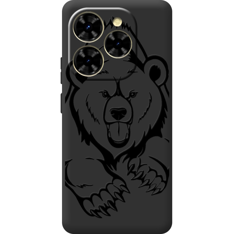 Чорний чохол BoxFace Blackview Shark 9 Grizzly Bear